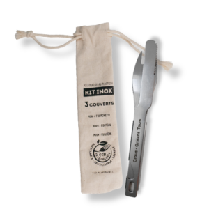 Kit couvert inox avec étui